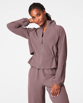 SPANX® On the Move Cinched Back Jacket | Smoke